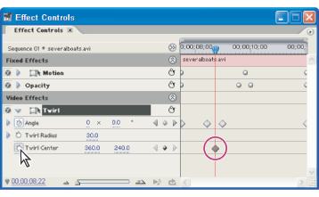 Using the Toggle Animation button to activate keyframes for a property