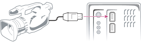 Подключение к компьютерному порту IEEE 1394 (FireWire/i.Link)