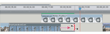 Changing clip speed using the rate stretch tool